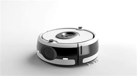 Premium AI Image | a smart robot vacuum cleaner isolated on a white ...