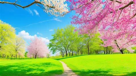 Premium Photo | Beautiful nature spring background