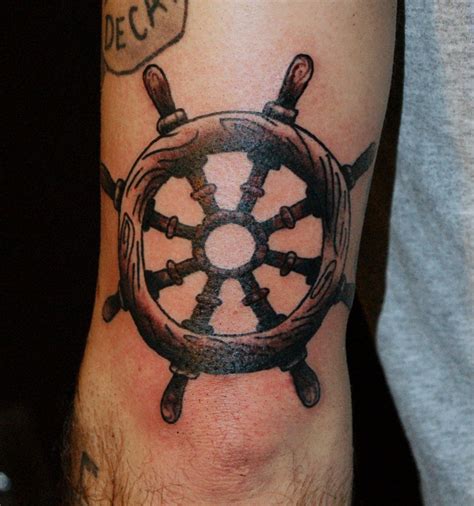 Ship Wheel Tattoos Designs, Ideas and Meaning | Tattoos For You