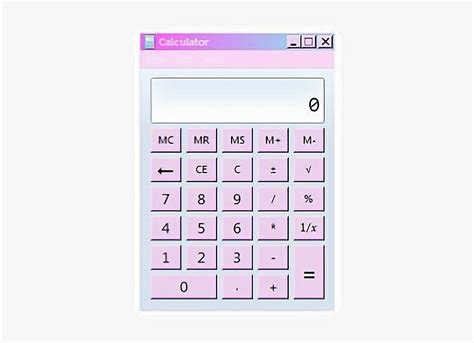 Window Pc Computer Cyber - Aesthetic Calculator Png, Transparent Png - kindpng