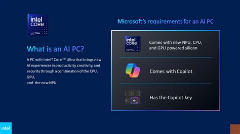 Intel shares Microsoft's new AI PC definition, launches AI PC ...