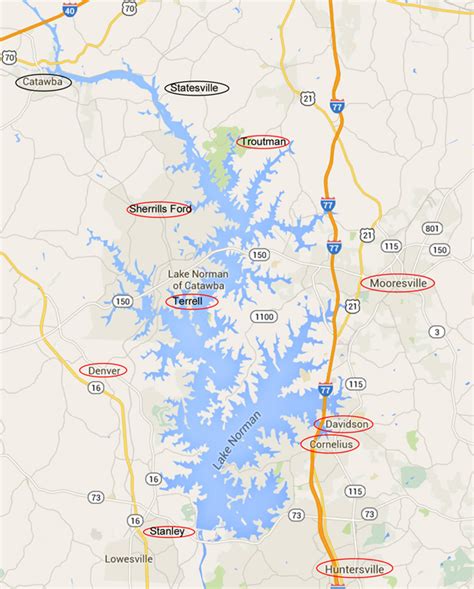 Lake Norman Map