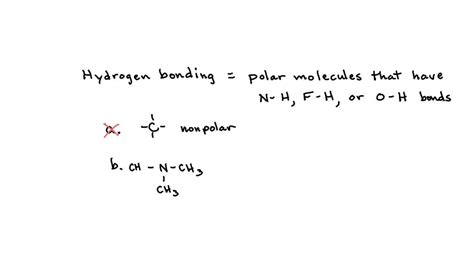 SOLVED: 7) Which of the following molecules can engage in hydrogen bonding? A) CH4 B) (CH3)3N C ...