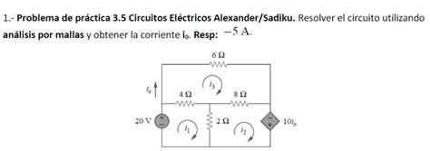 Solved Practice problem 3.5 Electrical Circuits | Chegg.com