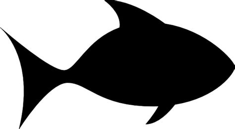 Fish Silhouette Clipart. | Fish silhouette, Silhouette art, Black ink art