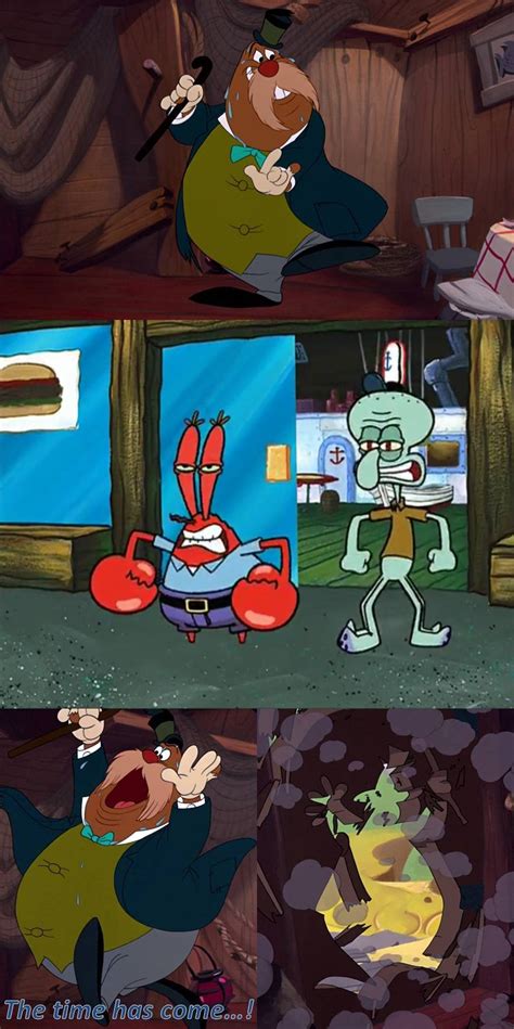 Mr. Krabs and Squidward are mad at the Walrus by Renervent on DeviantArt