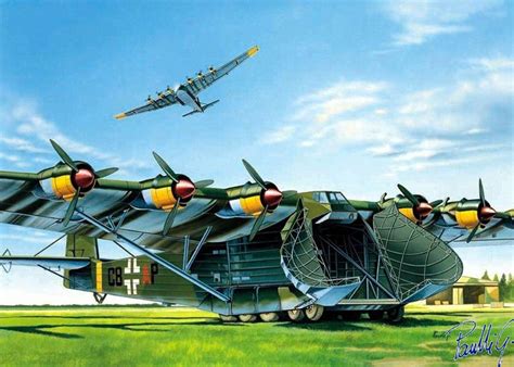 1944 Ostfront Messerschmitt 323 Gigant | Wwii fighter planes, Aircraft art, Aviation art