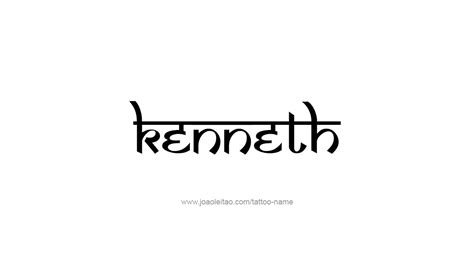 Kenneth Name Tattoo Designs