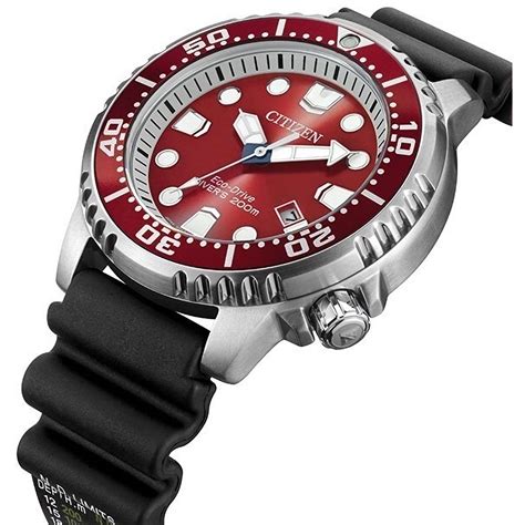 Citizen Promaster Marine BN0159-15X Eco-Drive Red Dial Men's Diver ...