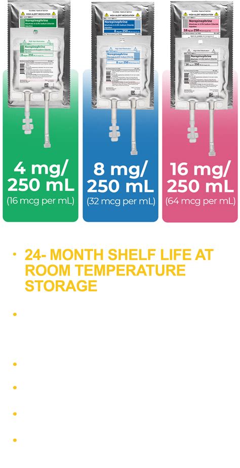 Norepinephrine Bitartrate in 0.9% Sodium Chloride Injection – WG ...