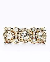 Baroque Crystal Bracelet - To create the perfect party piece, we placed blazing crystals in a ...