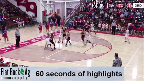 Southwestern Spartans Basketball Homecoming 2019's FlatrockAgSupply 60 Seconds Of Highlights ...