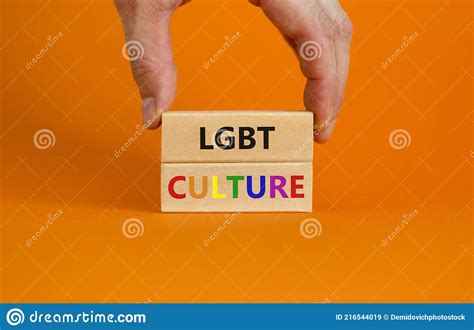 LGBT Culture Symbol. Wooden Blocks with Words `LGBT Culture` on ...