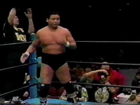 Genichiro Tenryu v. Yokozuna, during the midst of his WWF run in 1995 for Wrestle Association-R ...