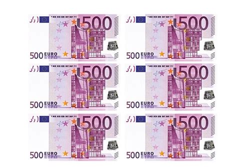 Billets Euros À Imprimer - Tanant