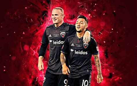 Download imagens Wayne Rooney, Luciano Acosta, a arte abstrata, O DC United FC, Rooney, Acosta ...