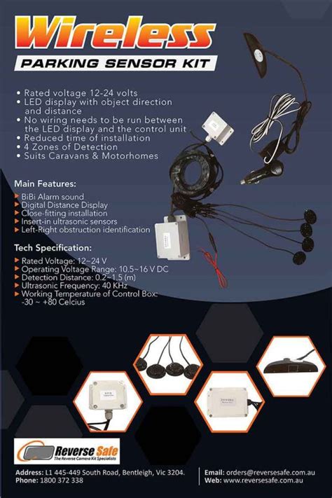 Wireless Parking Sensor Kit - Reverse Safe