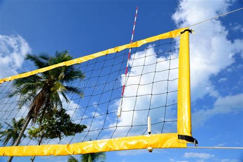 The Net of Beach Volleyball. Stock Photo - Image of volley, summer ...