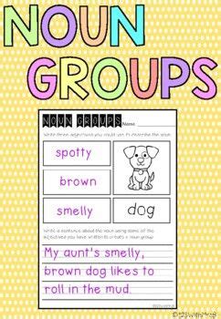 Noun Groups Worksheet Pack - Using adjectives