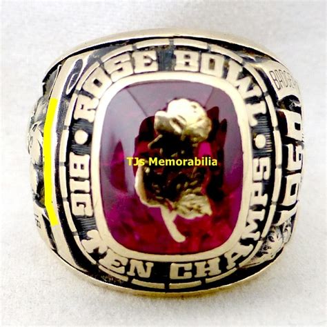 1960 WISCONSIN BADGERS BIG TEN ROSE BOWL CHAMPIONSHIP RING - Buy and ...