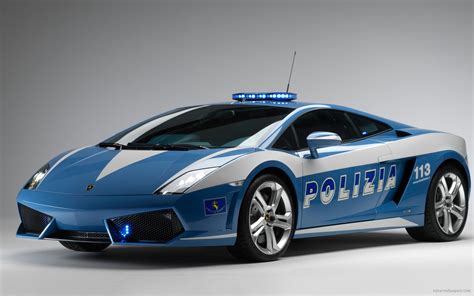 Widescreen Lamborghini Auto della polizia italiana HD Desktop wallpaper ...