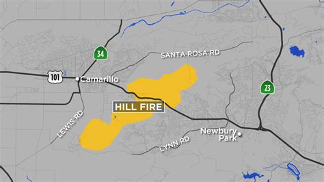 Hill Fire Map Camarillo - Freddi Bernardina