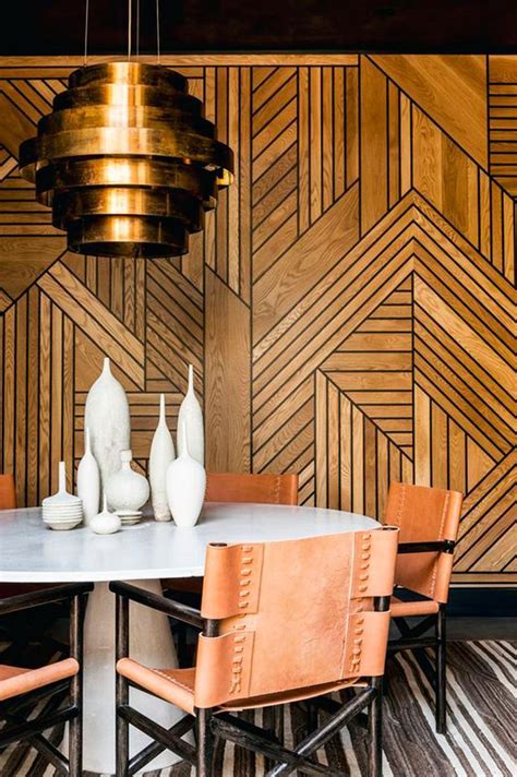 9 stunning timber feature walls you need to see now. Image via A Fabulous Challenge. | Art deco ...