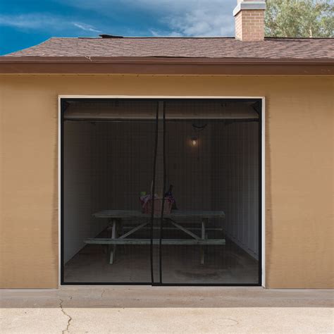 Magnetic Garage Door Screen for One Car Garage- Heavy Duty Weighted ...