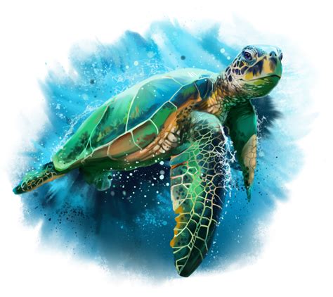 Green sea turtle by Kajenna.deviantart.com on @DeviantArt | Sea turtle watercolor, Turtle ...