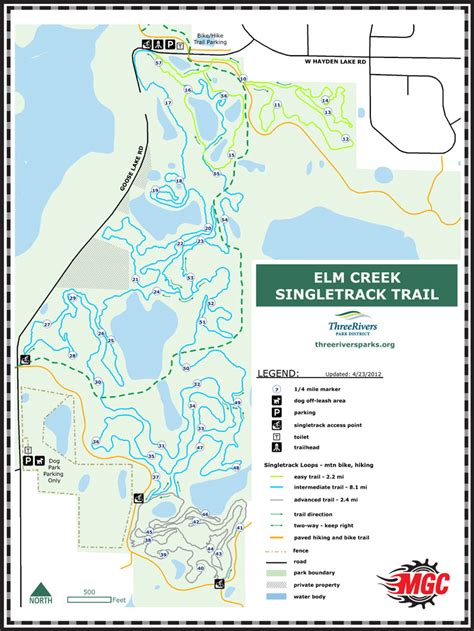 Elm Creek Mountain Bike Park Map - MAPLE GROVE | PLYMOUTH | ROGERS ...