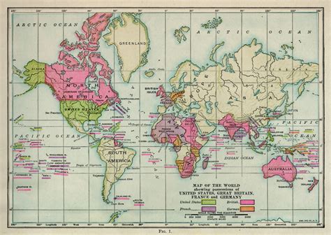 Maps: World Map 1920