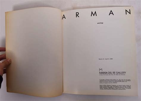 Arman: Paintings by Restany, Pierre: VG Paperback (1988) | Mullen Books, ABAA