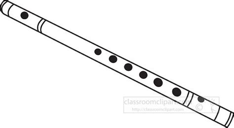 Music Outline Clipart-flute black outline printable