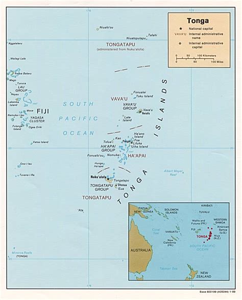 Tonga Islands Map - Tonga • mappery