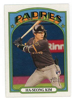 2021 Topps Heritage High Number #619 HA-SEONG KIM Rookie Card Free ...