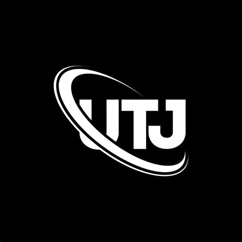 UTJ logo. UTJ letter. UTJ letter logo design. Initials UTJ logo linked ...