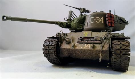 M46 Patton, Charlie Company, 1st Marine Tank Battalion, Korea, 1952. - USMC - iModeler