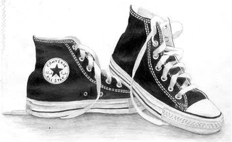 Converse Shoe Drawing at PaintingValley.com | Explore collection of ...