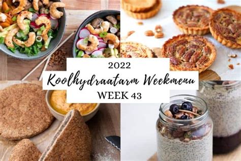 Koolhydraatarm weekmenu week 43 - Lowcarbchef.nl