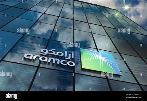 Dhahran, Saudi Arabia, January 3, 2024: Saudi Aramco headquarters glass ...