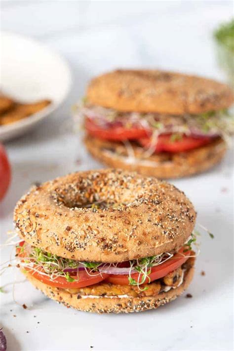 4 Healthy Bagel Sandwich Ideas {all vegan!} - Simply Quinoa