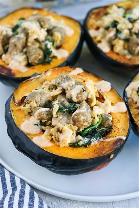 Breakfast Stuffed Acorn Squash (Whole30, Paleo) - Mary's Whole Life