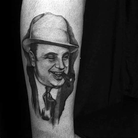 50 Al Capone Tattoos For Men - Gangster Design Ideas