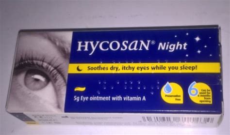 Hycosan Night Dry Eye Ointment Overnight Treatment 5g | eBay