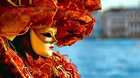 Orange Carnival Maske und Kostüm HD Desktop Wallpaper: Widescreen: High ...