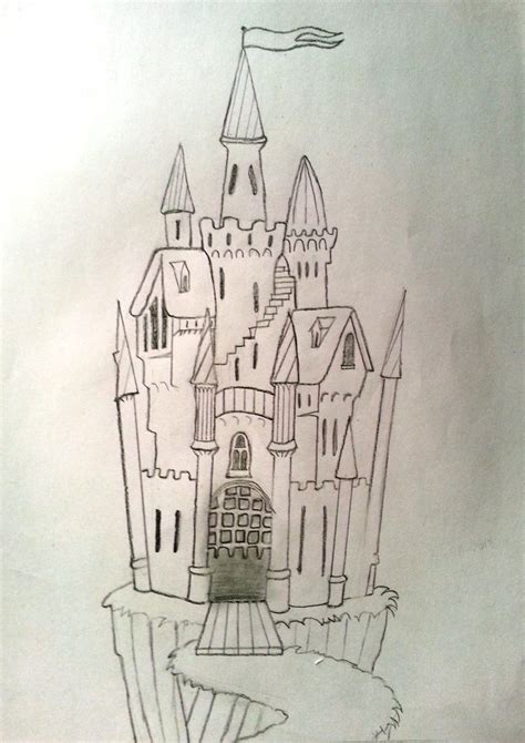 Fairy Tale Castle Drawing at GetDrawings | Free download