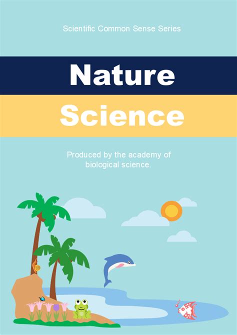 Free School Science Book Cover Templates