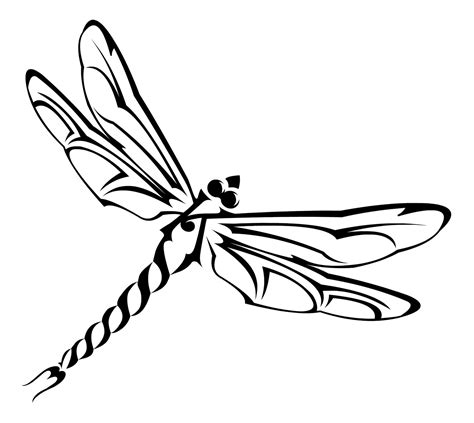 Dragonfly Line Drawing - ClipArt Best