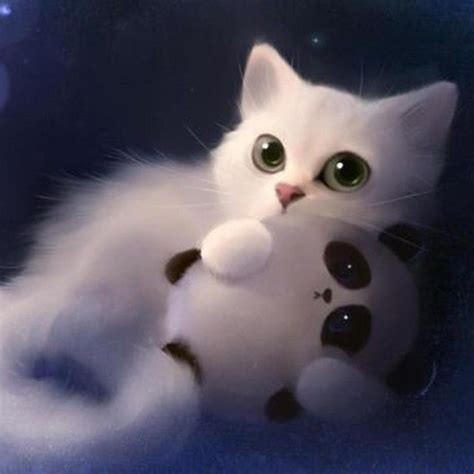 Kitty cat on Instagram: “#incredibly #Cute #white #cat with #big #shiny #eyes #holding a #toy # ...