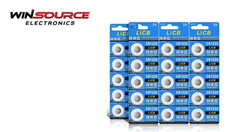 CR1220 Lithium Coin Battery Equivalent Application Dimensions - WIN SOURCE BLOG